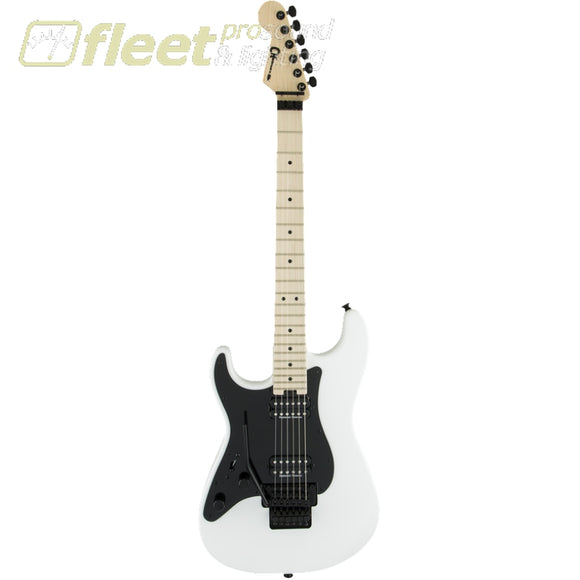 Charvel 2968101576 Pro-Mod So Cal Style HH Floyd Rose Left Handed Guitar - Snow White LOCKING TREMELO GUITARS