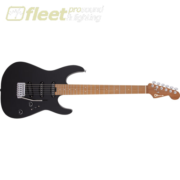 Charvel Pro-Mod DK22 SSS 2PT CM Caramelized Maple Fingerboard Guitar - Gloss Black (2969026503) SOLID BODY GUITARS