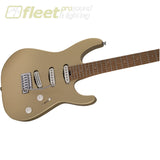 Charvel Pro-Mod DK22 SSS 2PT CM Caramelized Maple Fingerboard Guitar - Pharaohs Gold (2969026500) SOLID BODY GUITARS