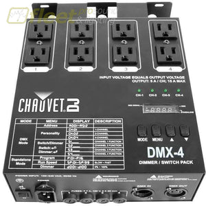 Chauvet Dmx-4 Controller ***price Listed Is For One Day Rental. Rental Light Dimmers