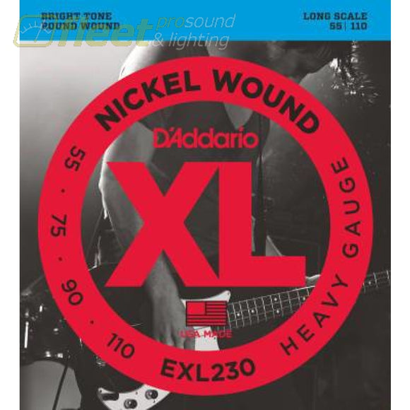 D-Addario EXL230 Electric Bass Strings - Heavy Guage Long BASS STRINGS