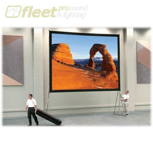 Da-Lite 88640 Heavy Duty 9 X 12 Fast Fold Screen System With Rear Projection Surface Screens - Video