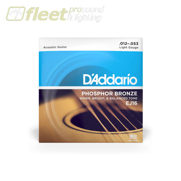 D’Addario Acoustic Strings - EJ16 GUITAR STRINGS
