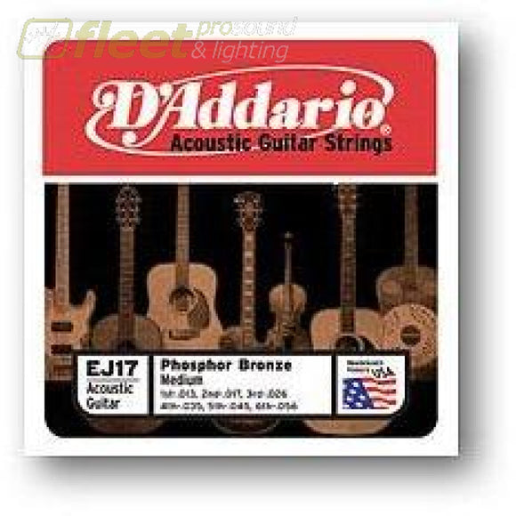 Daddario Acoustic Strings - Ej17 Guitar Strings