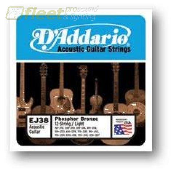 Daddario Acoustic Strings - Ej38 Guitar Strings