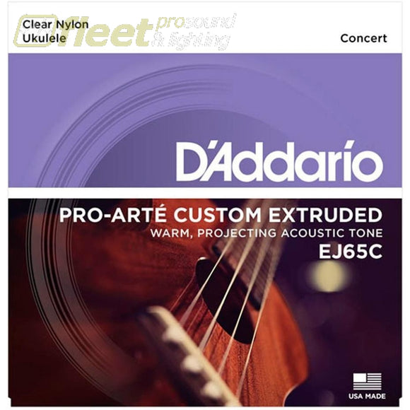 Daddario Ej65C Pro-Arte Custom Extruded Concert Nylon Ukulele Strings Ukulele Strings