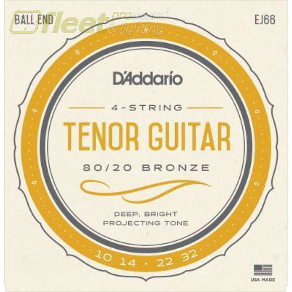 D’Addario EJ66 Tenor Guitat Strings Set 80/20 GUITAR STRINGS