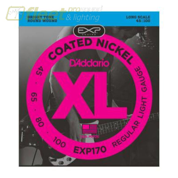 DAddario EXP170 Nickel Round Wound Coated Long Scale 50-105 BASS STRINGS
