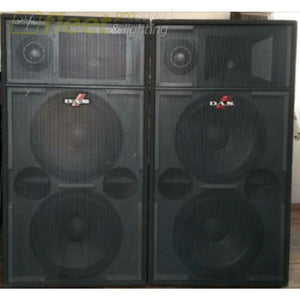 DAS Audio RF215 and RF218 Sound System with Crest CA Amps & crossover complete USED AUDIO