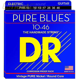 DR Strings PHR-10 Pure Blues Nickel Medium Electric Guitar Strings BASS STRINGS
