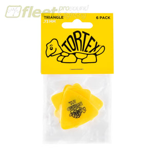 Dunlop 431P.73 Yellow 0.73mm Tortex® Triangle Guitar Pick (6/pack) PICKS