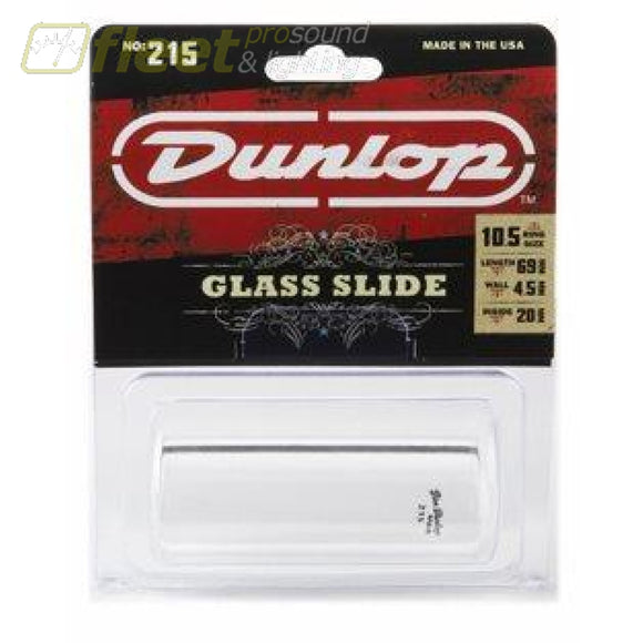 Dunlop JD215- Pyrex Glass Slide with Heavy Wall (Medium) SLIDES