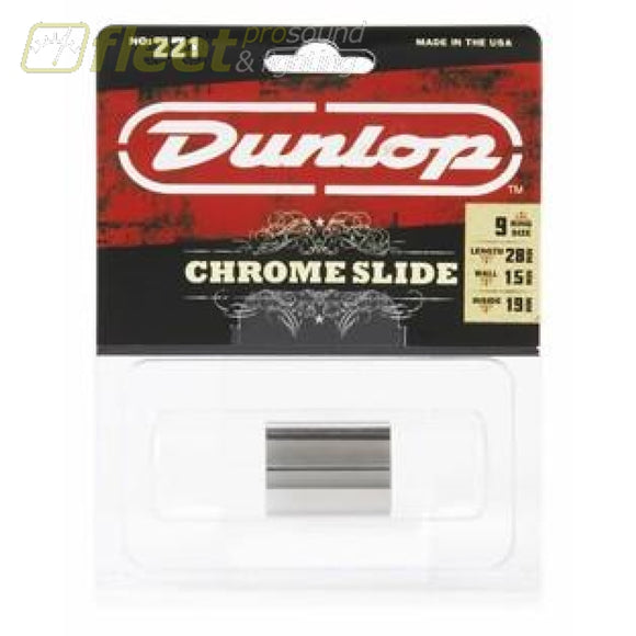 Dunlop JD221 Chrome Slide Guitar Medium Knuckle SLIDES