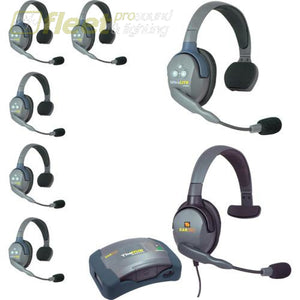 Eartec HUB7-SMXS 7 Person Wireless Communications System with MAX4G headset COMMUNICATIONS