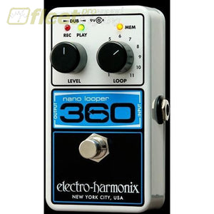 Electro Harmonix 360 Nano Looper Effect Pedal Guitar Looper Pedals