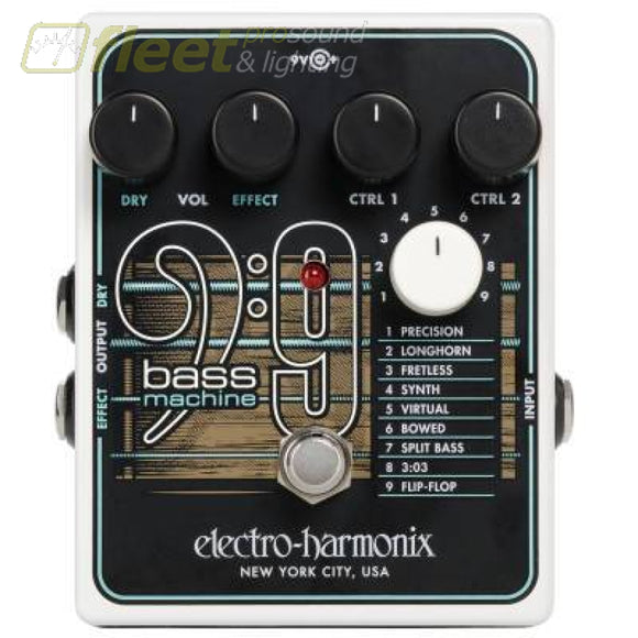 Electro-Harmonix BASS9 Bass Machine GUITAR MODELING PEDALS