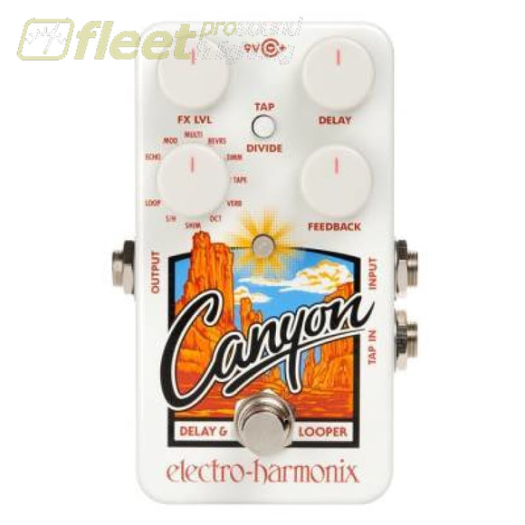 Electro Harmonix CANYON Delay and Looper Pedal PSU Included GUITAR DELAY PEDALS