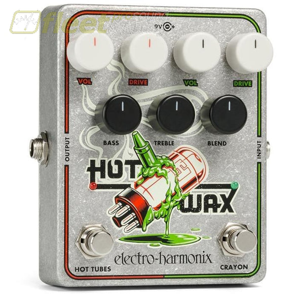 Electro-Harmonix Hot Wax Dual Overdrive Effect Pedal Guitar Distortion Pedals
