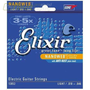 Elixir 12052 Electric Nanoweb Light Guitar Strings