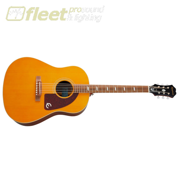 Epiphone EMTX-ANNH Masterbilt Texan Acoustic Guitar - Antique Natural Aged 6 STRING ACOUSTIC WITH ELECTRONICS