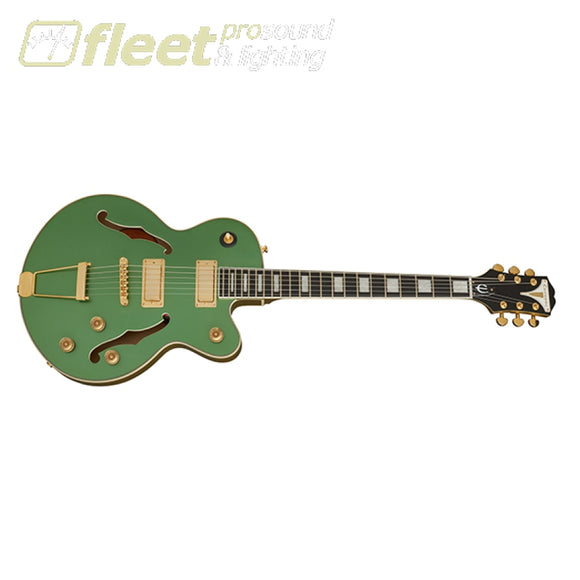 Epiphone ETUK-EBGH Uptown Kat ES Guitar - Emerald Green Metallic HOLLOW BODY GUITARS