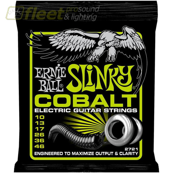 Ernie Ball 2721 Cobalt Regular Slinky Electric Guitar Strings Guitar Strings