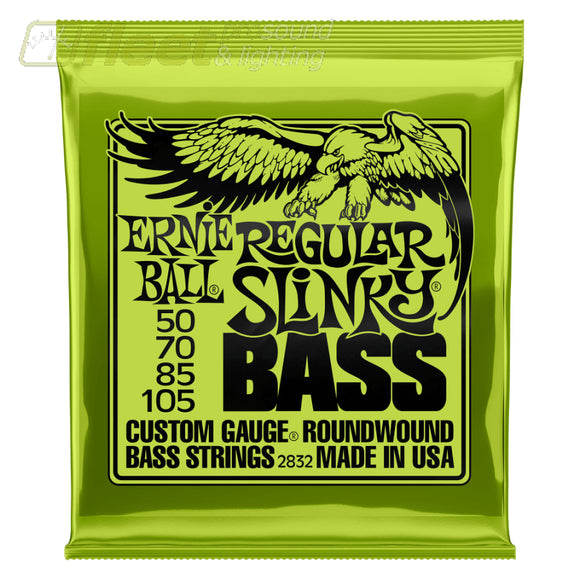 Ernie Ball 2832 Regular Slinky Nickel Wound Electric Bass Strings - 50-105 GAUGE BASS STRINGS
