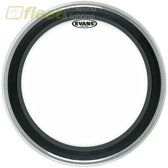 Evans Bd22Emad 22 1 Ply Bass Batter Head With Foam Rings Clear Drum Skins