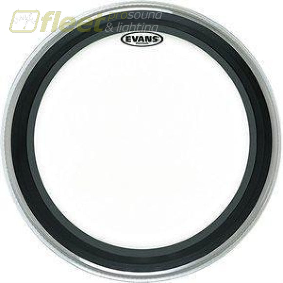 Evans Bd22Emad2 22 2 Ply Bass Batter Head Clear With Dampening Rings Drum Skins