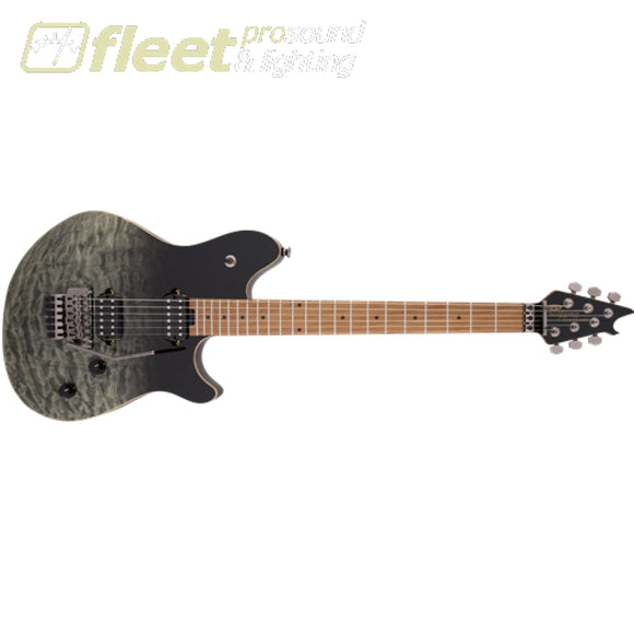 EVH Wolfgang WG Standard QM Baked Maple Fingerboard Guitar - Black Fade (5107004524) LOCKING TREMELO GUITARS