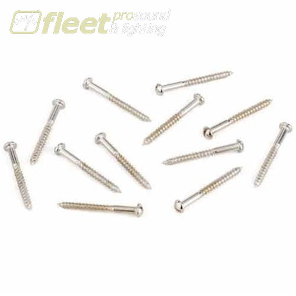 Fender 3x1 Vintage Accurate Slotted Neck Pickup Mounting Screw for ’50s Telecaster and Esquire Guitars Nickel 12 Pieces - 0018373049 GUITAR 
