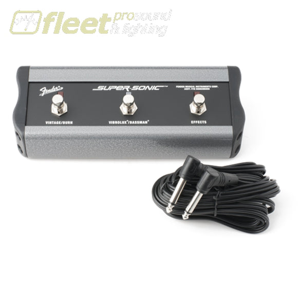 Fender 3-Button Footswitch: Vintage & Burn/Vibrolu Bassman/Effects 1/4 Connector (0069285000) FOOT SWITCHES