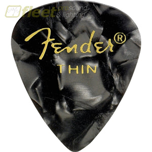 Fender 351 Shape Black Moto Thin Premium Picks (12) (1980351743) PICKS