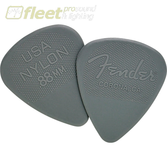 Fender 351 Shape Nylon .88 mm Pick Pack (12) - (0986351850) PICKS
