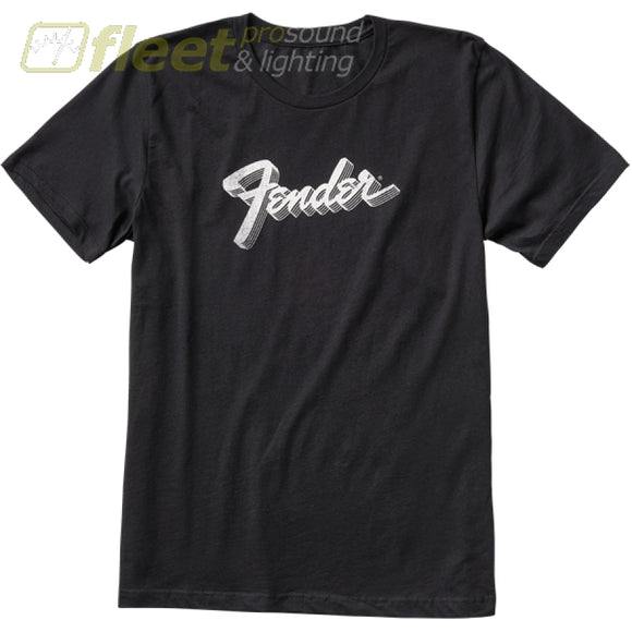 Fender 9123013104 3D Logo T-Shirt - X-LARGE CLOTHING