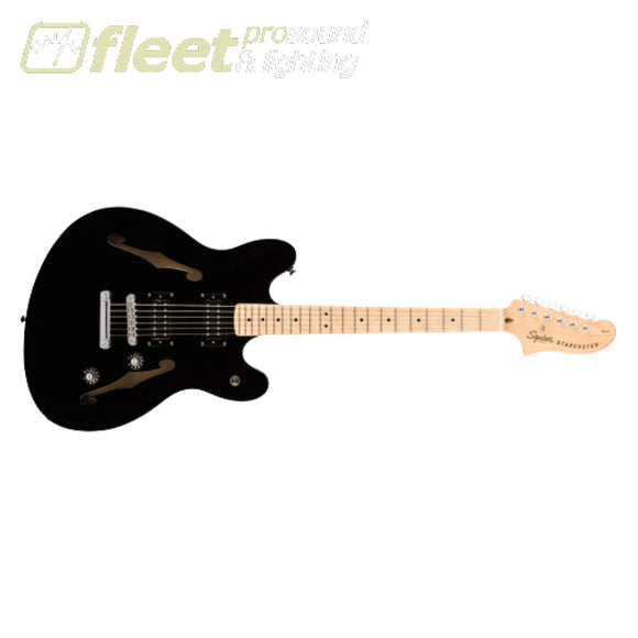 Fender Affinity Series Starcaster Maple Fingerboard Guitar - Black (0370590506) HOLLOW BODY GUITARS