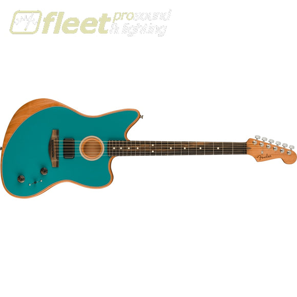 Fender American Acoustasonic Jazzmaster Ebony Fingerboard Guitar -Ocean Turquoise (0972313208) SOLID BODY GUITARS