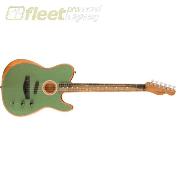 Fender American Acoustasonic Telecaster Ebony Fingerboard Guitar - Surf Green (0972013257) SOLID BODY GUITARS
