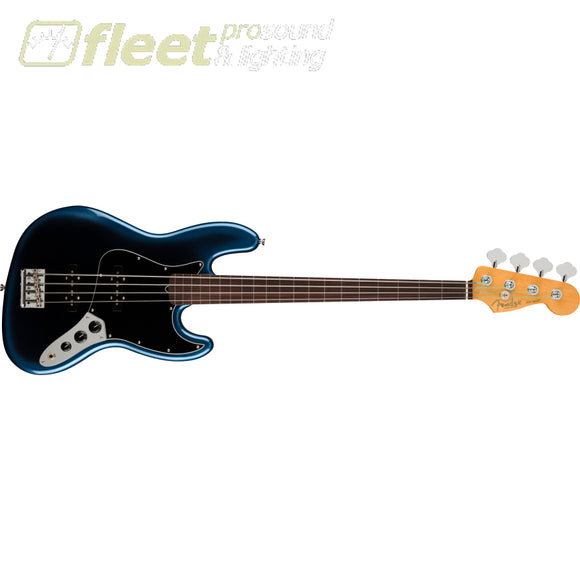 Fender American Professional II Jazz Bass Fretless Rosewood Fingerboard - Dark Night (0194000761) 4 STRING BASSES
