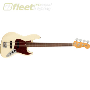 Fender American Professional II Jazz Bass Fretless Rosewood Fingerboard - Olympic White (0194000705) 4 STRING BASSES