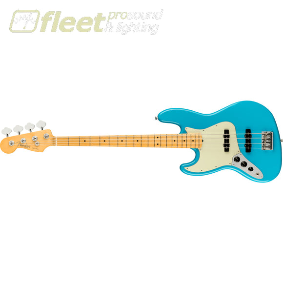 Fender American Professional II Jazz Bass Left-Hand Maple Fingerboard - Miami Blue (0193982719) LEFT HANDED BASS GUITARS