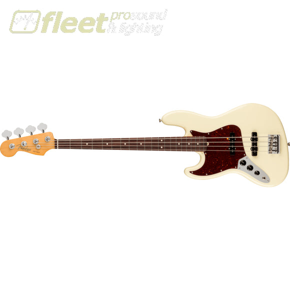 Fender American Professional II Jazz Bass Left-Handed Rosewood Fingerboard - Olympic White (0193980705) LEFT HANDED BASS GUITARS