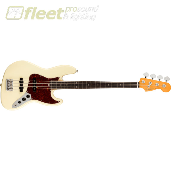 Fender American Professional II Jazz Bass Rosewood Fingerboard - Olympic White (0193970705) 4 STRING BASSES