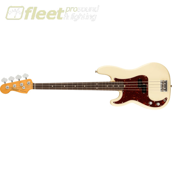 Fender American Professional II Precision Bass Left-Hand Rosewood Fingerboard - Olympic White (0193940705) LEFT HANDED BASS GUITARS