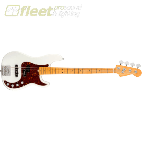 Fender American Ultra Precision Bass Maple Fingerboard - Arctic Pearl (0199012781) 4 STRING BASSES