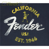 Fender Baja Blue T-Shirt -Blue LARGE (9190117506) CLOTHING