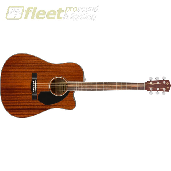 FENDER CD-60SCE DREADNOUGHT ALL-MAHOGANY - 0970113022 6 STRING ACOUSTIC WITH ELECTRONICS