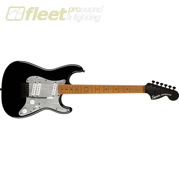Fender Contemporary Stratocaster Special Roasted Maple Fingerboard Silver Anodized Pickguard Guitar - Black (0370230506) SOLID BODY GUITARS