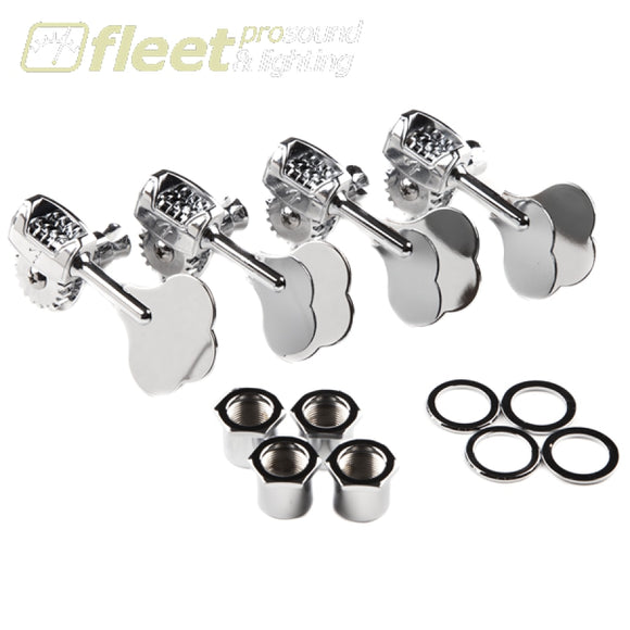 Fender Deluxe F Stamp Bass Tuning Machines (4) - Chrome (0097335049) GUITAR PARTS
