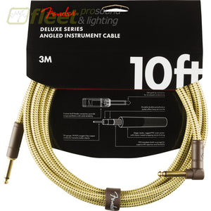 Fender Deluxe Series Instrument Cable Straight/Angle 10’ Tweed (0990820091) INSTRUMENT CABLES